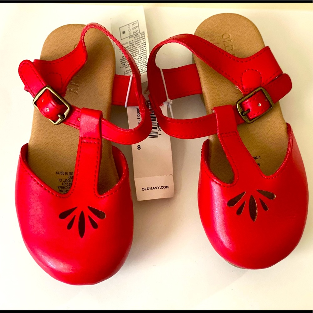 Red Clog Sandals